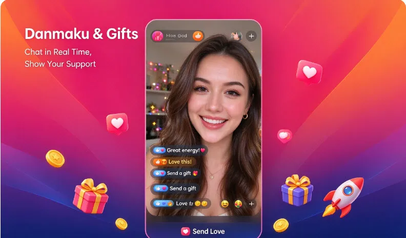 TikTok 直播弹幕与礼物