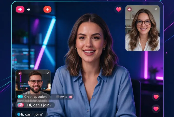 TikTok 直播中与观众互动